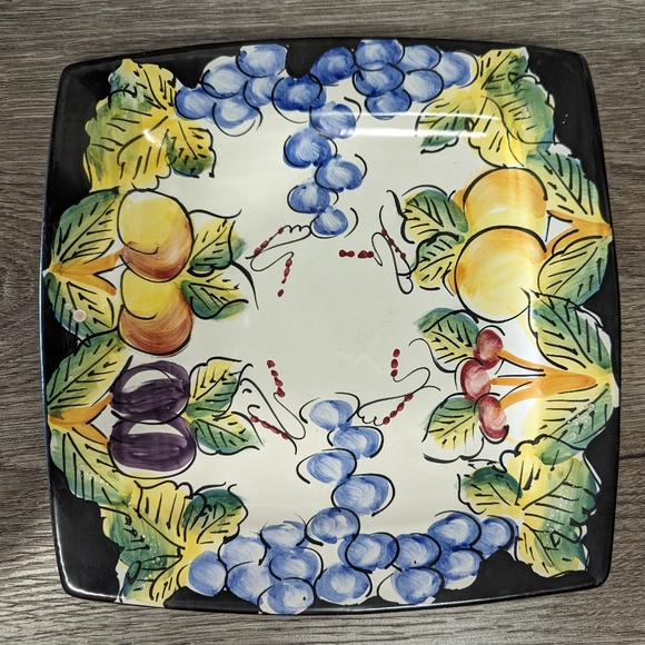 Vintage Italian Venere Ceramica S.R.L Hand-painted Platter . - Picture 1 of 4